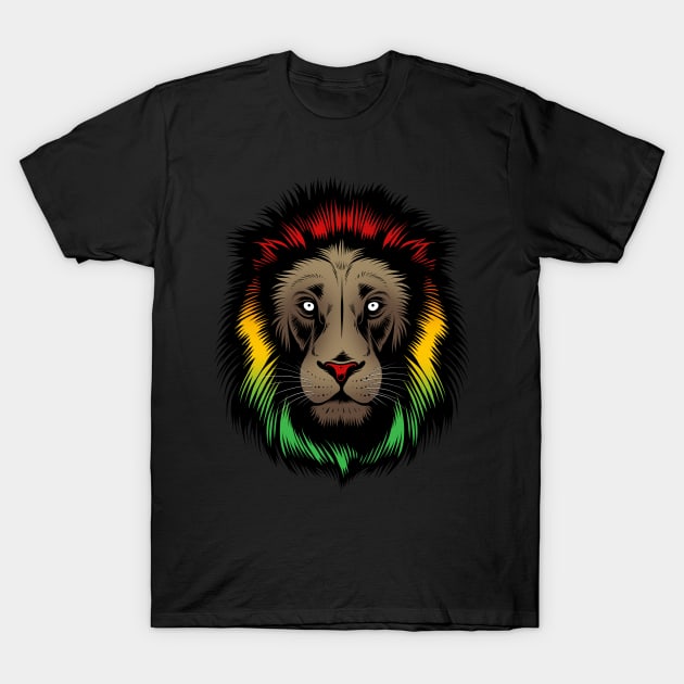 Lion Reggae T-Shirt by CyberpunkTees